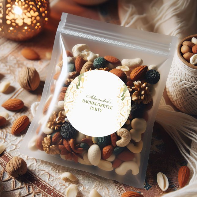 Adesivo Redondo Festa de Despedida de Solteira de Pickleball Escol (Criador carregado)