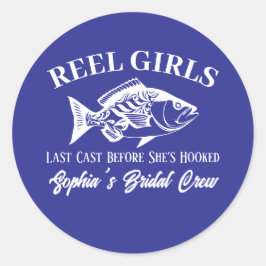 Adesivo Redondo Festa de Despedida de Solteira Estilo Pescador Hav