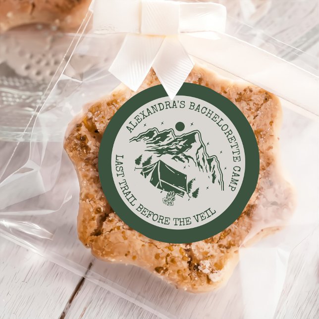 Adesivo Redondo Festa de Despedida de Solteira Simples e Moderna d (Criador carregado)