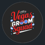 Adesivo Redondo Festa De Despedida De Solteiro De Vegas Casada Em<br><div class="desc">Festa de Despedida de Solteiro em Vegas Casada em Vegas</div>