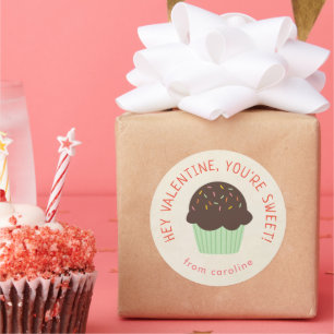 Adesivo Redondo Festa de Dia de os namorados de sala de aula para