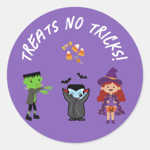 Adesivo Redondo Festa de Figurino do Halloween, Kids Kids Candy Co