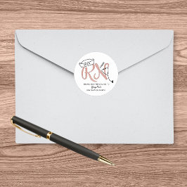 Adesivo Redondo FESTA DE FORMATURA de enfermeira RN obrigado você 