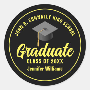 Adesivo Redondo Festa de formatura Personalizada do Formando Amare