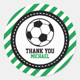 Adesivo Redondo Festa de Futebol Obrigado Pelas Marcas