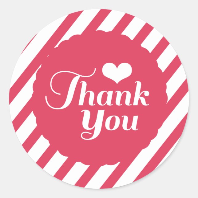 Adesivo Redondo Festa de Namorados de Amor XOXO Obrigado (Frente)