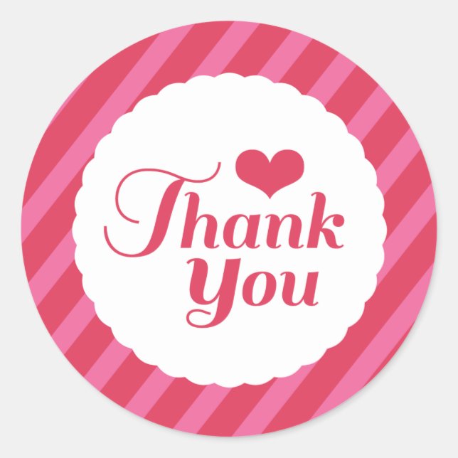 Adesivo Redondo Festa de Namorados de Amor XOXO Obrigado (Frente)