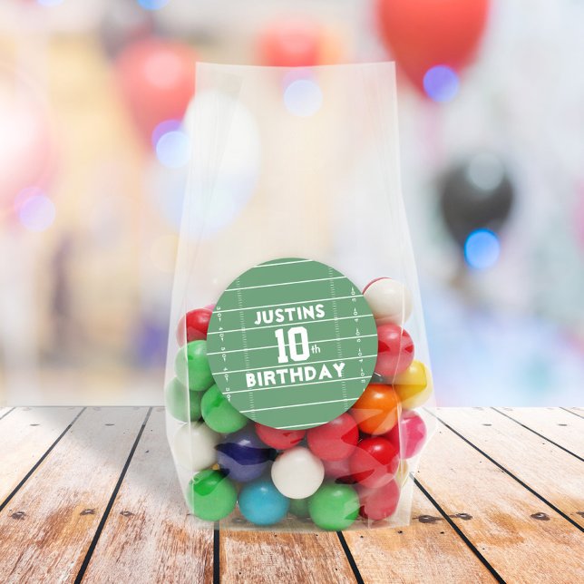 Adesivo Redondo Festa de Números de Futebol de Esportes Cujos Dias (Criador carregado)