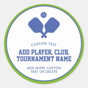 Adesivo Redondo Festa de Piceball Paddles Blue Green Personalizado