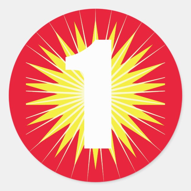 Adesivo Redondo Festa de primeiro aniversario Cópula Maravilhosa (Frente)