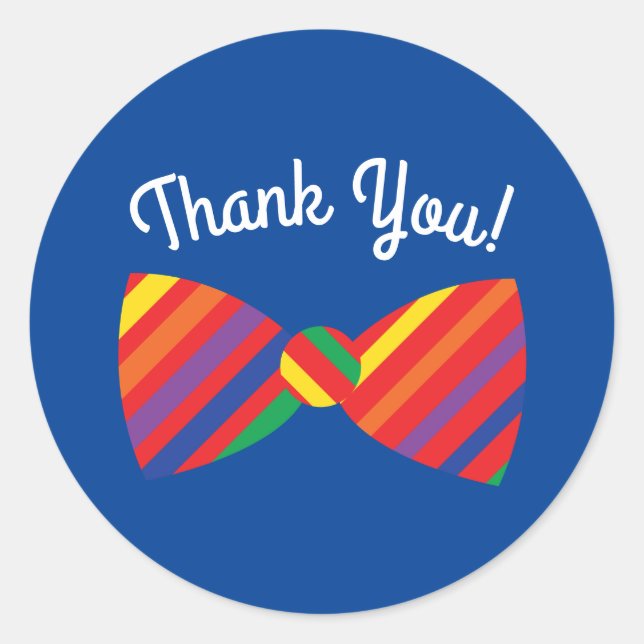 Adesivo Redondo Festa de primeiro aniversario do Arco-Íris-Arco-Ír (Frente)