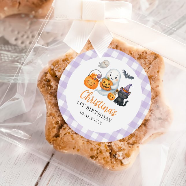 Adesivo Redondo Festa de primeiro aniversario do Fantasma (Criador carregado)