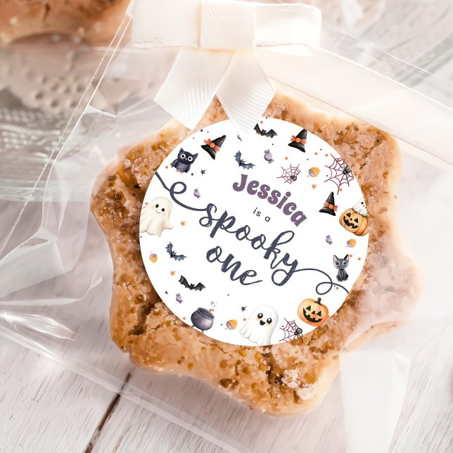 Adesivo Redondo Festa de primeiro aniversario Fantasma do Bom Hall (Criador carregado)