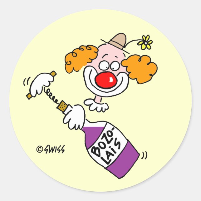 Adesivo Redondo Festa de Provando de vinho Envelope Fácil (Frente)