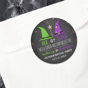 Adesivo Redondo Festa de Revolução do Gênero das Bruxas do Dia 