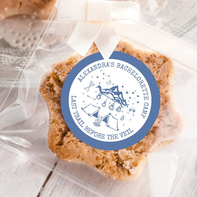 Adesivo Redondo Festa de solteira de Fim de Semana de Campanha Sim (Criador carregado)