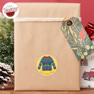 ADESIVO REDONDO FESTA DE SUÉCIA AZUL