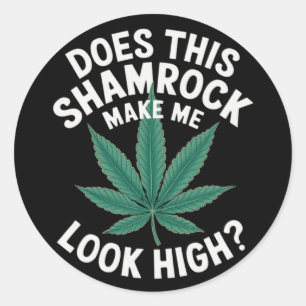 Adesivo Redondo Festa Divertida do Dia de São Patrício para Homens