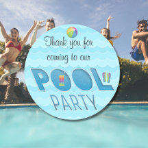 Festa na Piscina Obrigado versão Arco-íris