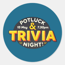 Festa noturna de Potluck Trivia se reúnem