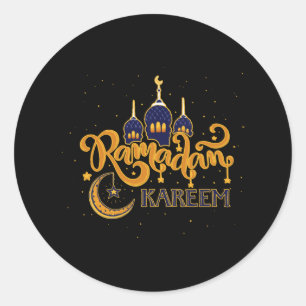 Adesivo Redondo Festa Ramadã Kareem Mubarak