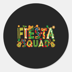 Adesivo Redondo Festa Squad Family Matando Cinco de Mayo