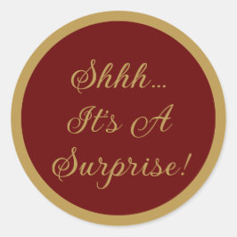 Adesivo Redondo Festa Surpresa Elegante