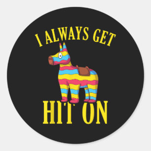 Adesivo Redondo Festa Tema Mexicana Engraçada - Cinco de Mayo Atty