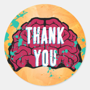 Adesivo Redondo Festa Zombie Birthday Halloween Kids