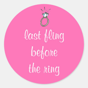 Adesivo Redondo Festas de solteira