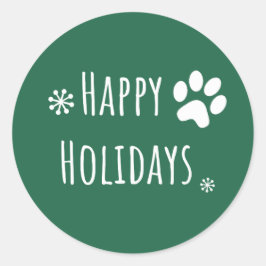 Adesivo Redondo Festas Felizes Festas Festivas Paw Aroma Natal