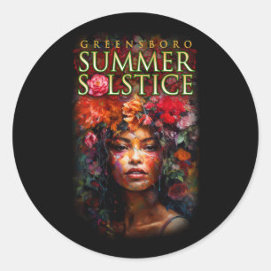 Adesivo Redondo Festival de Solstício de Verão de Souvenir 2023 Gr