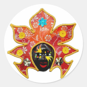 Adesivo Redondo Festival Masskara da Cidade de Bacolod