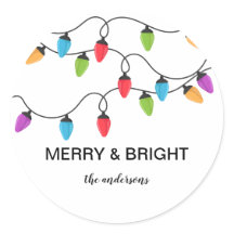 Festive Christmas String Lights Personalized