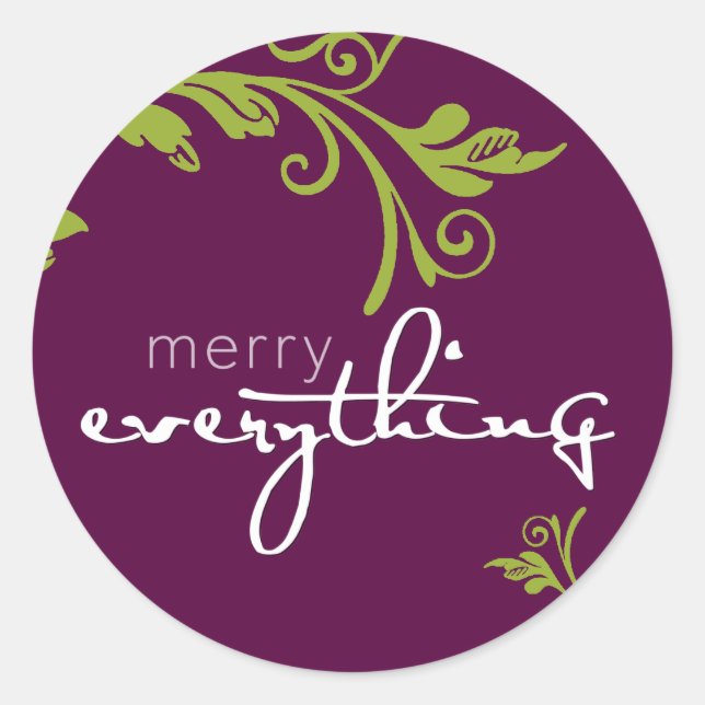 Adesivo Redondo FESTIVE STICKER SEAL: negrito 3A (Frente)