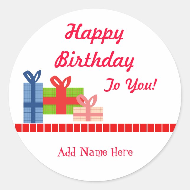 Adesivo Redondo Festivo (Frente)