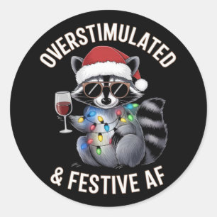 Adesivo Redondo Festivo AF Raccoon Espresso