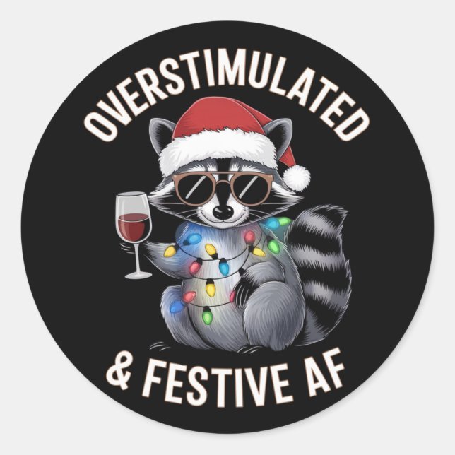 Adesivo Redondo Festivo AF Raccoon Espresso (Frente)