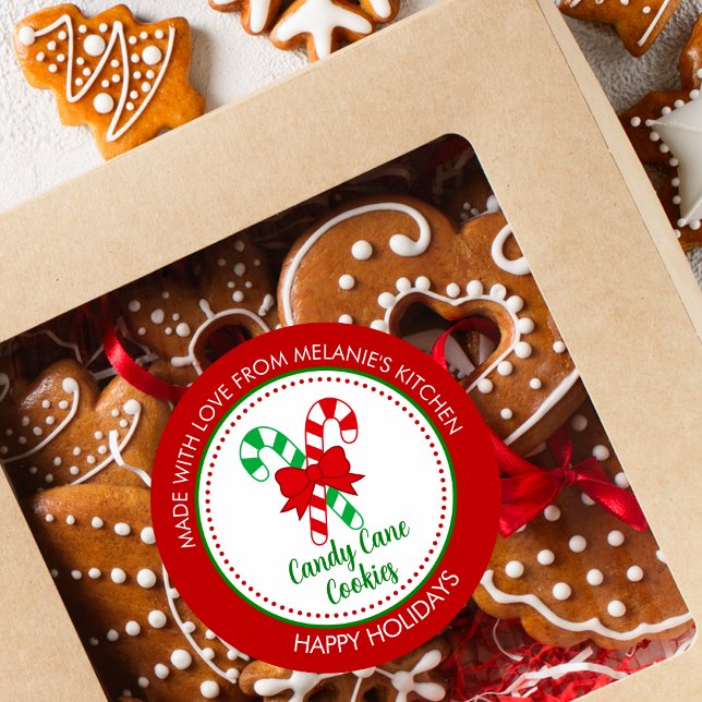 Adesivo Redondo Festivo Feito Com Doces De Adoro (Criador carregado)