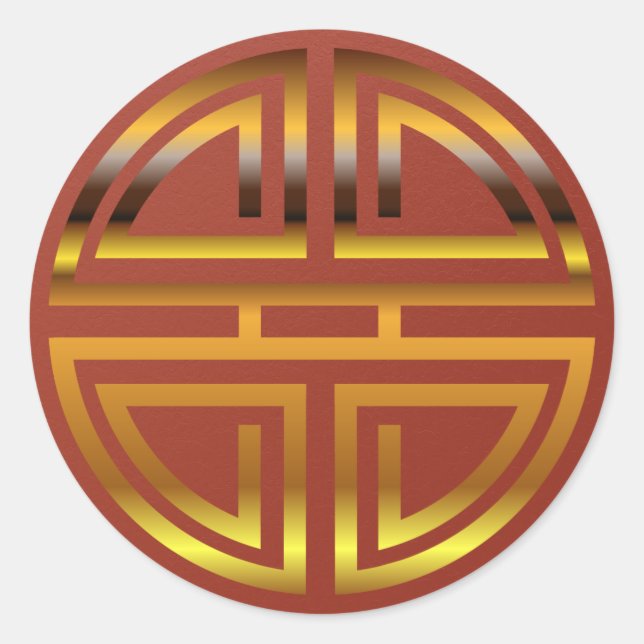 Adesivo Redondo Festivo Red Faux Dourado Longevidade Favoritos par (Frente)