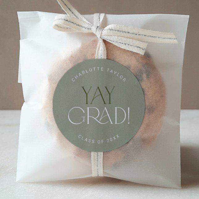 Adesivo Redondo Fete Moderno | Vinheta para graduação de Formando  (Criador carregado)