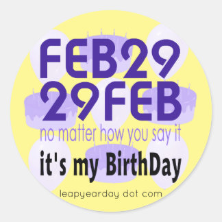 ADESIVO REDONDO FEV 29 FEV