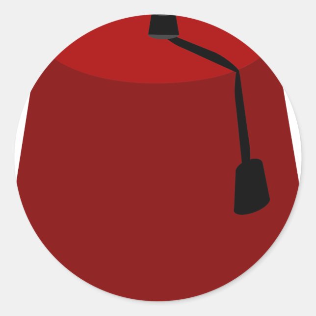 Adesivo Redondo Fez-Chapéu (Frente)