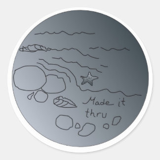 Adesivo Redondo fez-o passar