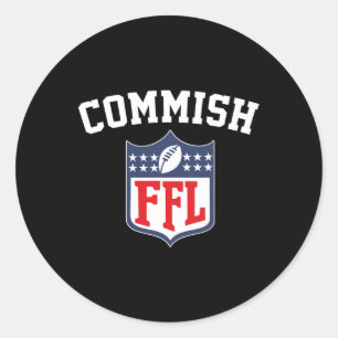 Adesivo Redondo Ffl Ffl Da Liga De Futebol Começo De Fantasia Engr