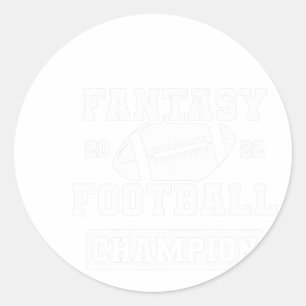 Adesivo Redondo FFL League Champ Winner 2022 Fantasy Football Cham