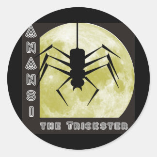 Adesivo Redondo Fia Anansi trickster spider aquele spi