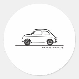 Adesivo Redondo Fiat 500 Cinquecento