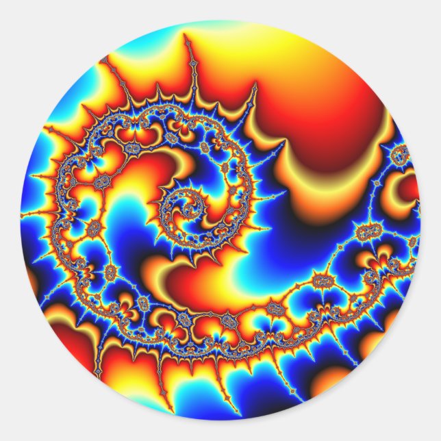 Adesivo Redondo Fibonacispikeral (Frente)