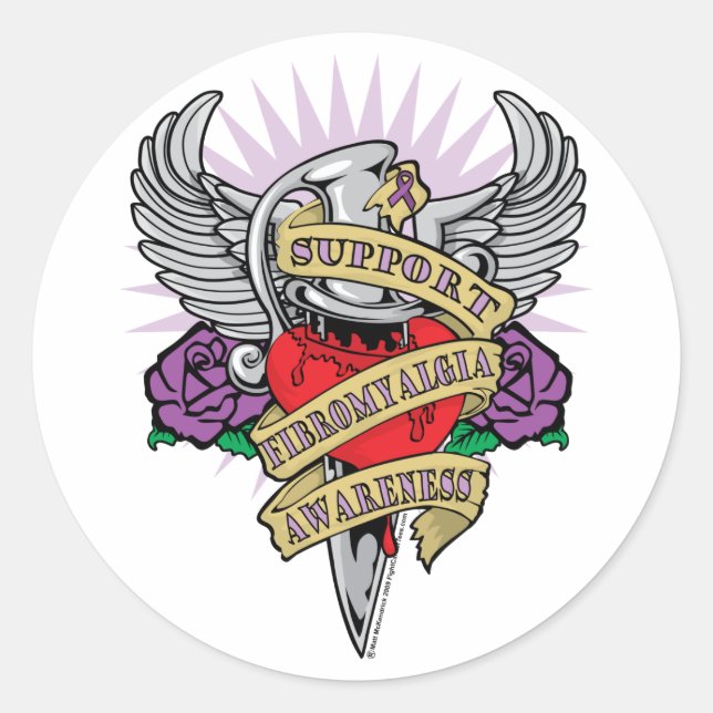 Adesivo Redondo Fibromialgia (Frente)
